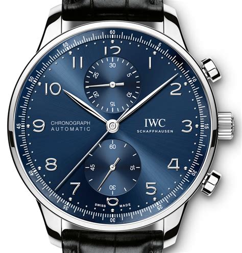 iwc portuguese blue - IWC portuguese blue dial.